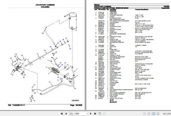 Gleaner Rotary Combine A76 Parts Catalog 79032835 3