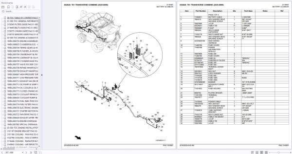 Gleaner Transverse Combine T61 2025 Spare Parts Catalog 2