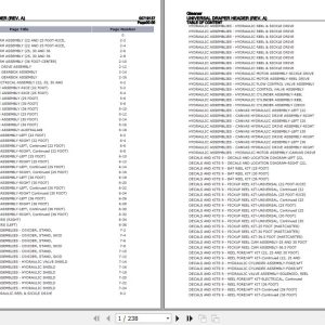 Gleaner Universal Draper Header Parts Catalog 00719137 1