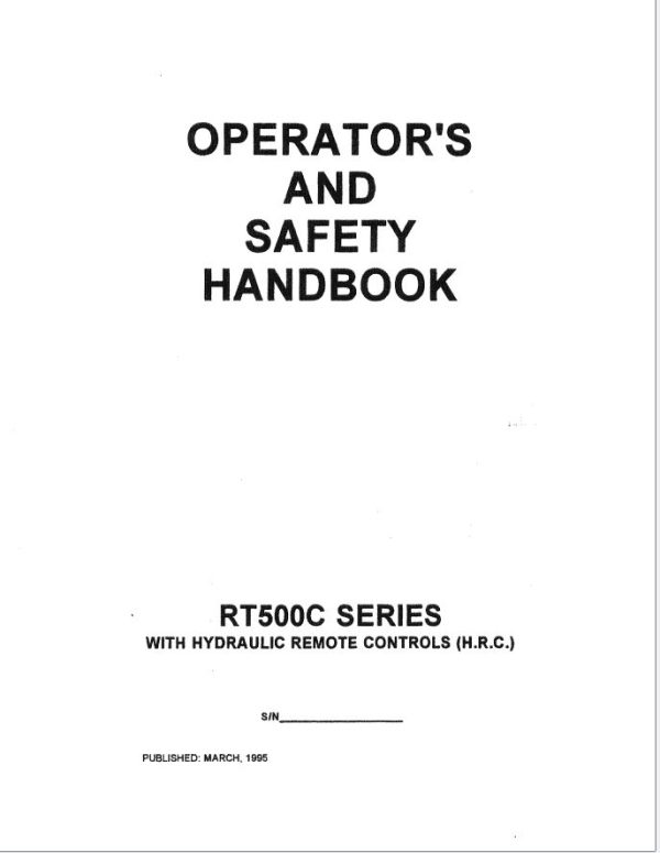 Grove Crane 1 Training Manuals and Schematics 2