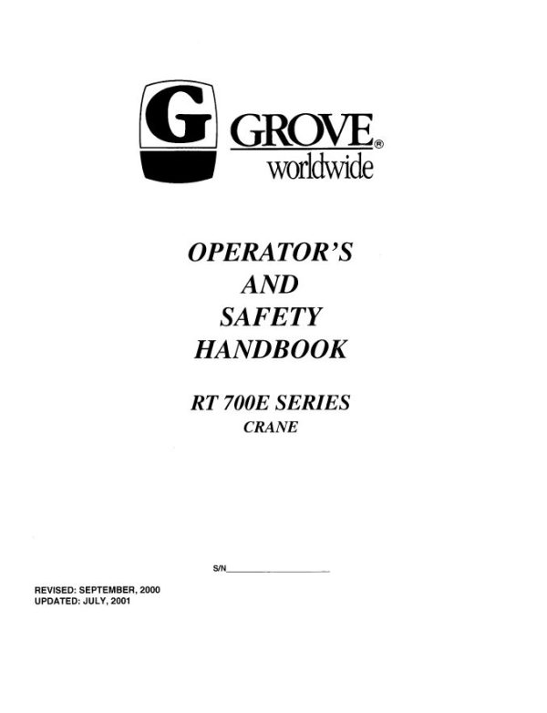 Grove Crane 1 Training Manuals and Schematics 4