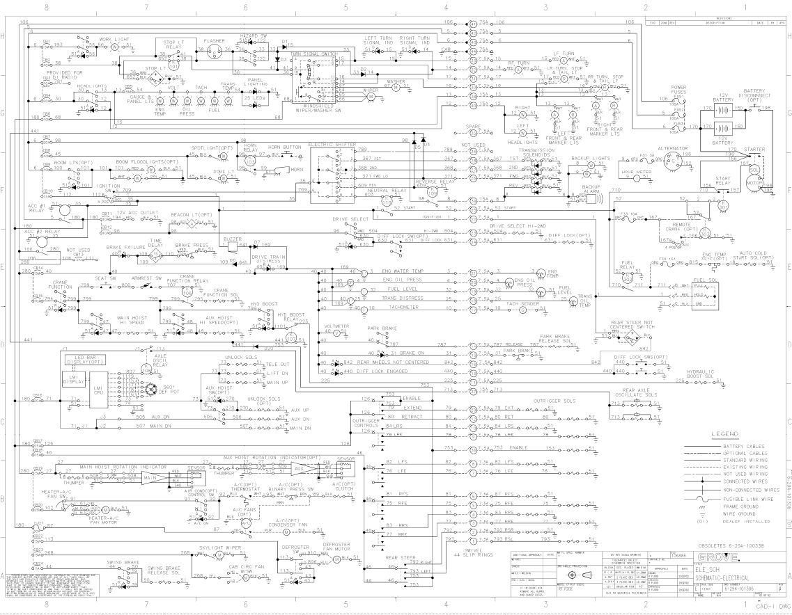 Grove Crane 1 Training Manuals and Schematics