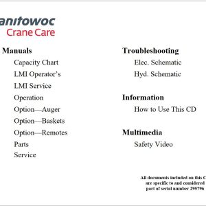 Grove Crane GBT35 Training Manuals and Schematics 1