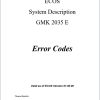 Grove Crane GMK2035E Hydraulic Circuit Wiring Diagrams and Error Codes 2
