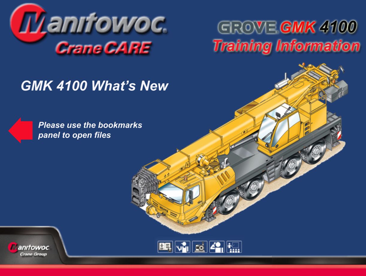 Grove Crane GMK4100 Training Manuals and Schematics 1