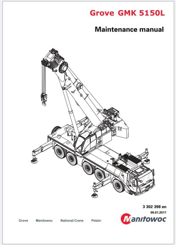 Grove Crane GMK5150L Operator Instruction and Maintenance Manual 2