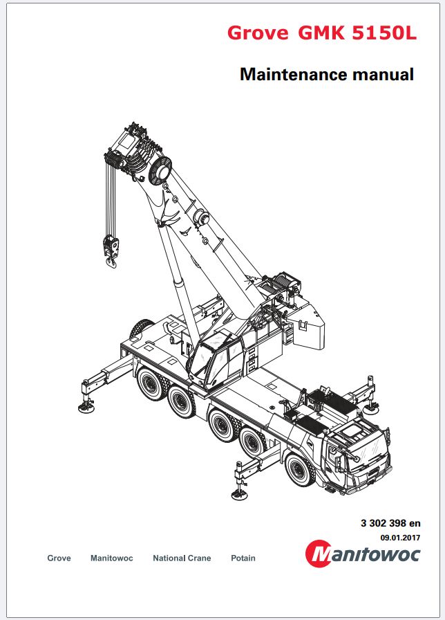 Grove Crane GMK5150L Operator Instruction and Maintenance Manual 2