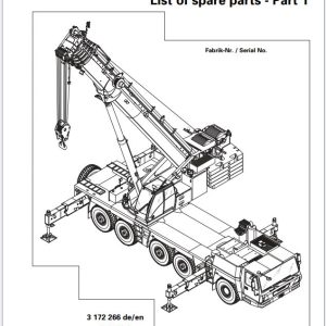 Grove Crane GMK5170 Maintenance Parts Manuals and Schematics 1