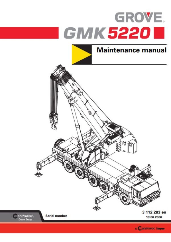 Grove Crane GMK5220 Training Manuals and Schematics 3