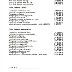 Grove Crane GMK6220 L Circuit Wiring Diagrams and Product Guide 1
