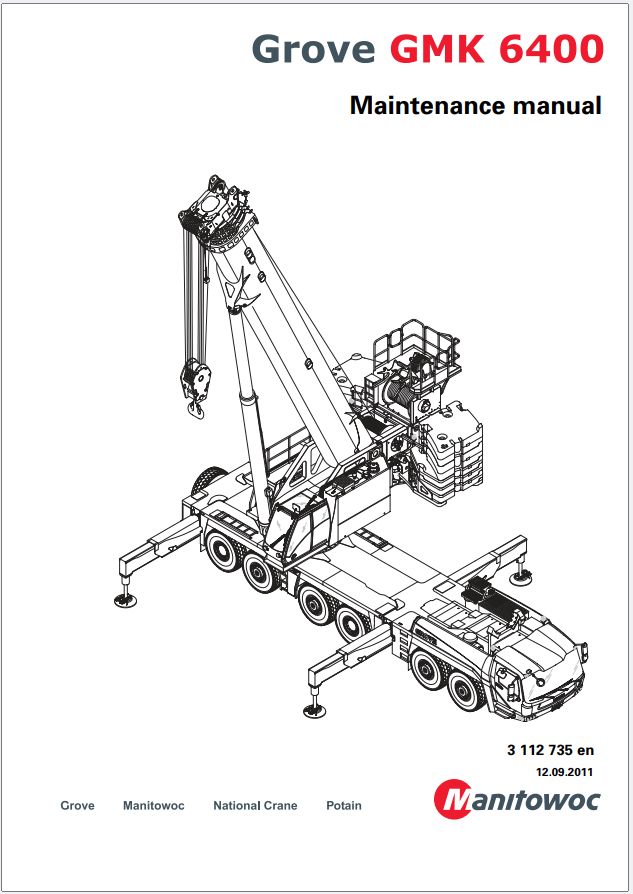 Grove Crane GMK6400 Training Manuals and Schematics 1