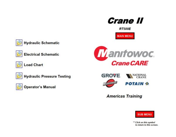 Grove Crane II Training Manuals and Schematics 2