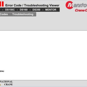 Grove Crane LMI Error Code Troubleshooting Viewer 1