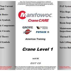 Grove Crane Level 1 Training Manuals and Schematics 1