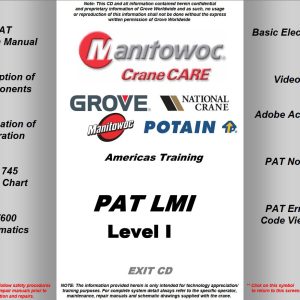 Grove Crane PAT LMI Level I Training Manuals and Schematics 1