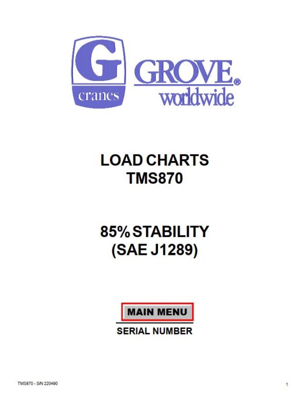 Grove Crane PAT LMI Level II Training Manuals and Schematics 2