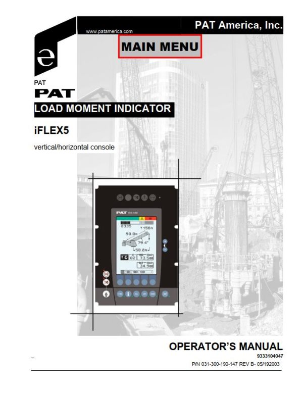 Grove Crane PAT LMI Level II Training Manuals and Schematics 3