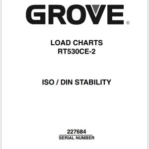 Grove Crane RT530 Hydraulic Electrical Schematics and Load Charts 1