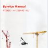 Grove Crane RT540 Operator Parts Service Manuals and Load Charts 1