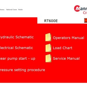 Grove Crane RT600E Training Manuals and Schematics 1