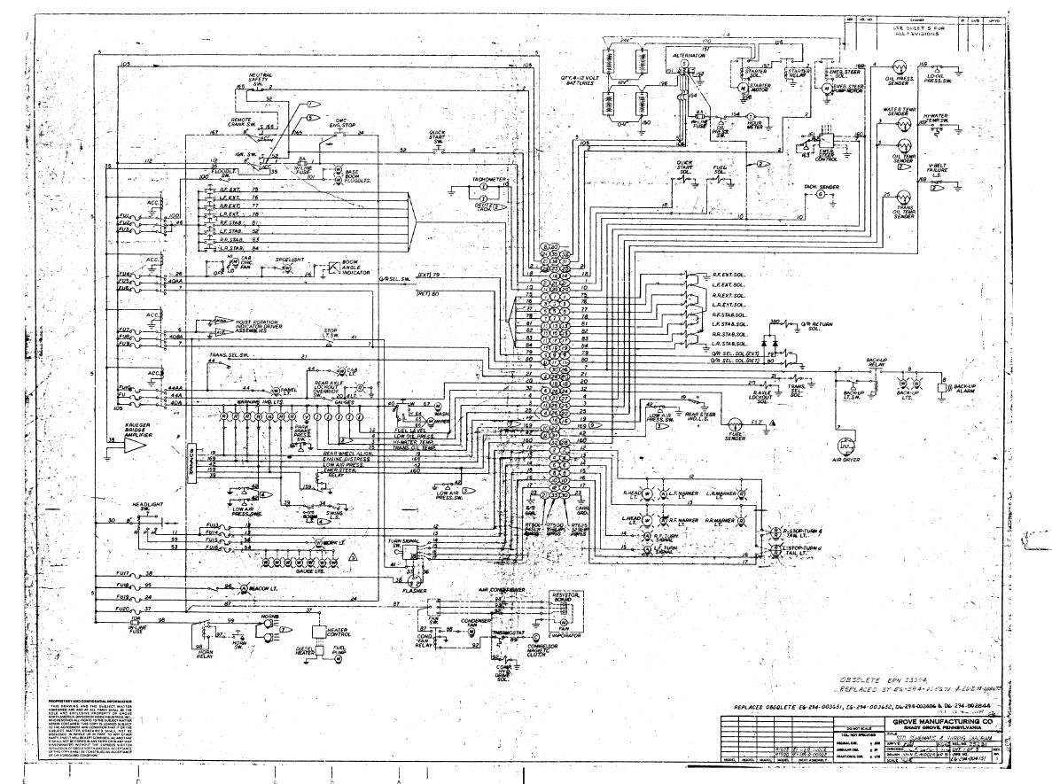 Grove Crane RT625 Electrical and Hydraulic Schematics 1