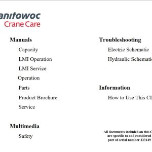 Grove Crane RT650 Training Manuals and Schematics 1