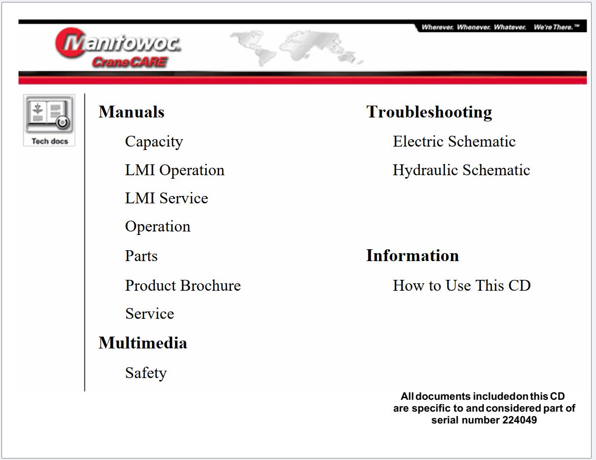 Grove Crane RT650E Training Manuals and Schematics 1