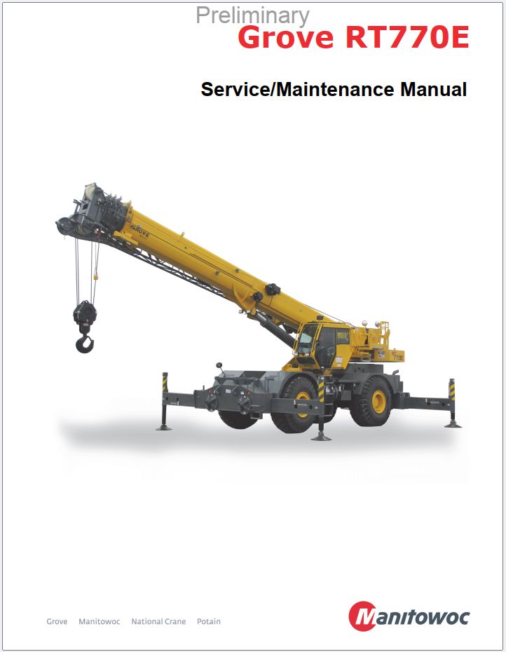 Grove Crane RT770E Service Manuals and Schematics 1