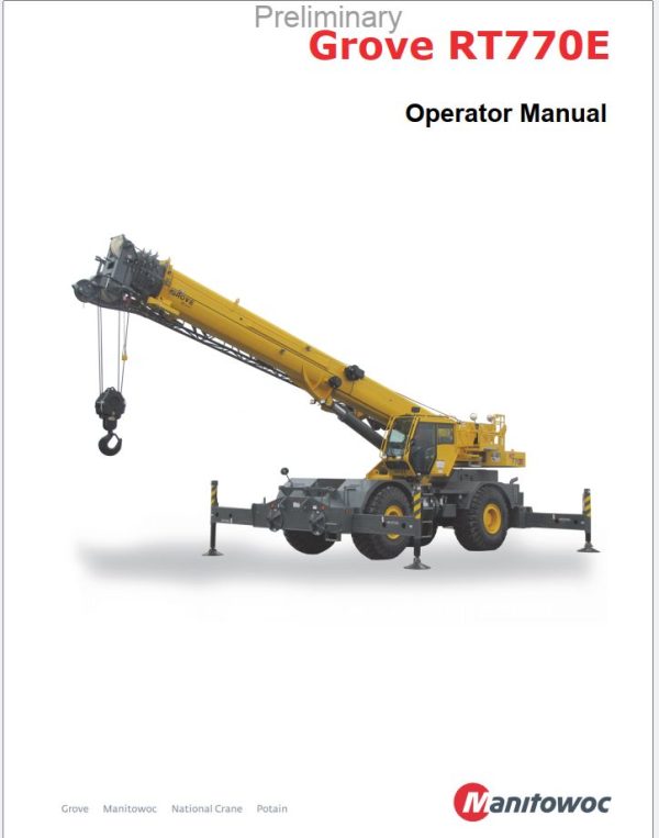 Grove Crane RT770E Service Manuals and Schematics 2