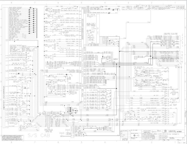 Grove Crane RT880E4 Electrical Schematics 1