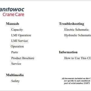 Grove Crane RT9130E 2 Training Manuals and Schematics 1