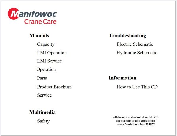 Grove Crane RT9130E 2 Training Manuals and Schematics 1