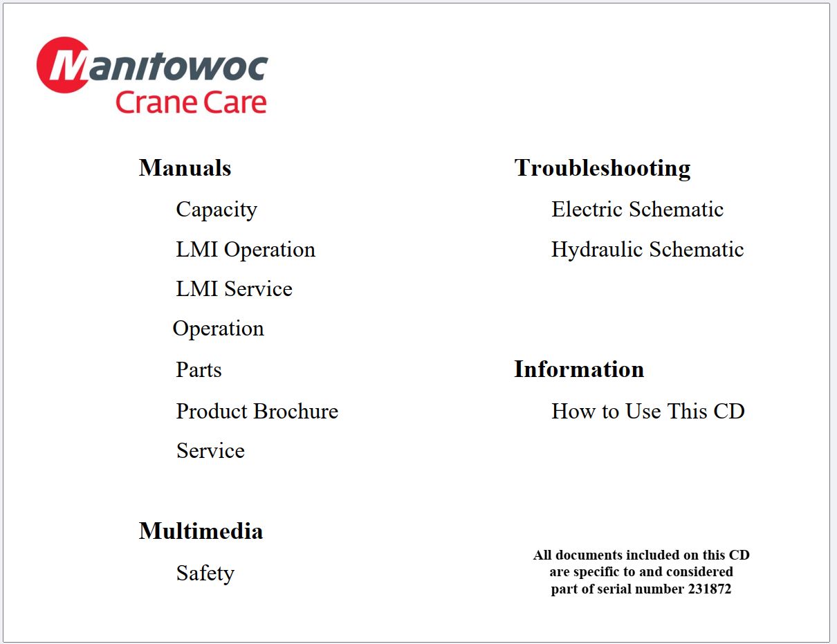 Grove Crane RT9130E 2 Training Manuals and Schematics 1
