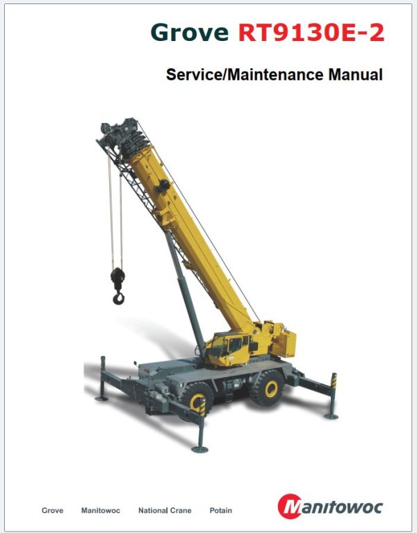 Grove Crane RT9130E 2 Training Manuals and Schematics 2