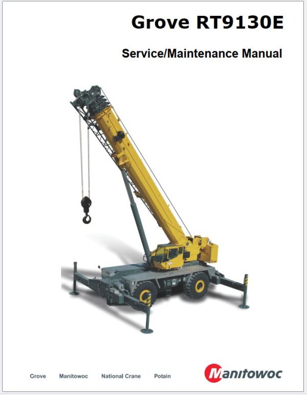 Grove Crane RT9130E4 Training Manuals and Schematics 2
