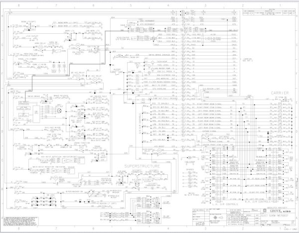 Grove Crane TMS700E07 Electrical Schematics 1
