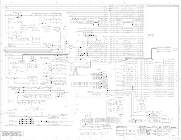 Grove Crane TMS700E10 Electrical Schematics 1