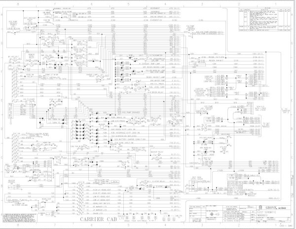 Grove Crane TMS9000E10 Electrical Schematics 1