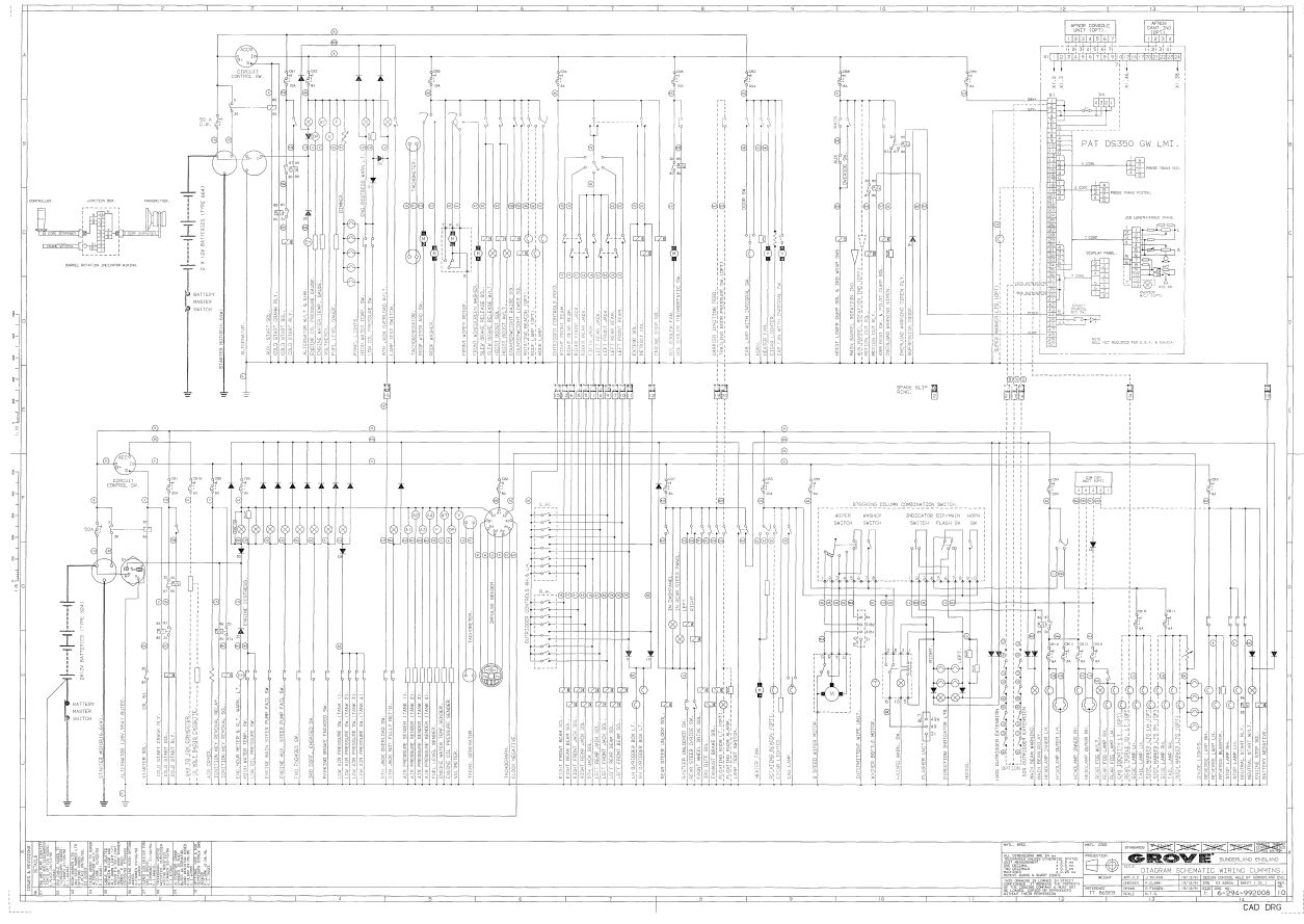 Grove Crane TT865 Electrical and Hydraulic Schematics 1