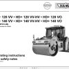 Hamm Roller HD 120 140 H184 Service Operators Manual Diagrams 2