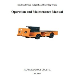 Hangcha Carrying Truck BD10 to BD30 C1 Operation Maintenance Manual 2013 1