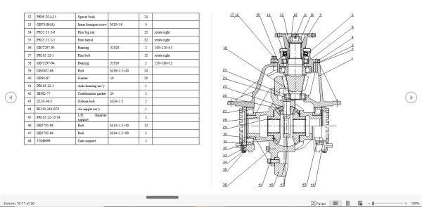 Hangcha Drive Axle PR105.22 Maintenance and Parts Manual 2
