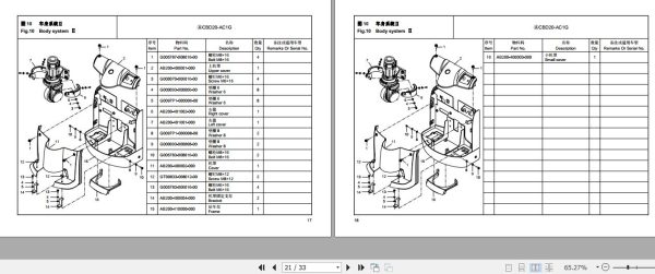 Hangcha Electric Pallet Truck CBD20 AC1G Parts Catalog 2019 2