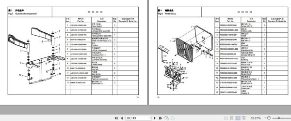 Hangcha Electric Pallet Truck CBD40 AC1S I to CBD60 AC2S I Parts Catalog 2023 2