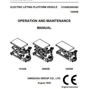 Hangcha Elevating Work Platform 1020XB 1510XB 2005XB Operation Maintenance Manual 2020 1