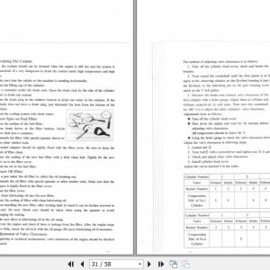 Hangcha Engine 490B Series 490BT to C490BG Operation Maintenance Manual 2007 1