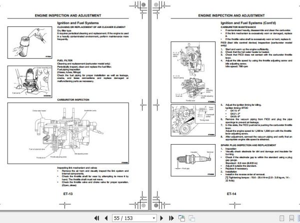 Hangcha Engine GK21 GK25 Service Manual 2017 2