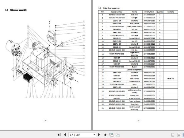 Hangcha Forklift 60XEND Parts Catalog 2