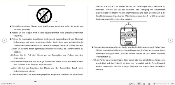 Hangcha Forklift CBD20 AC1S to CBD30 AC1S I Operation Maintenance Manual 2019 DE 3