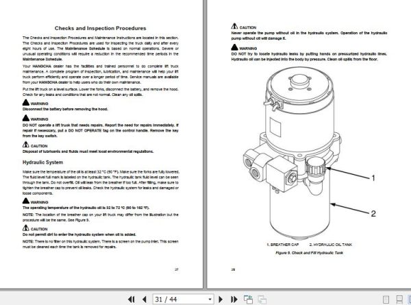 Hangcha Forklift CBD20 TSC1 Operating Manual 2012 2